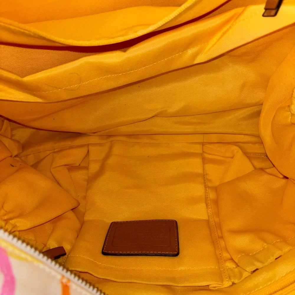 Coach Multicolor Coach Hampton Scribble Signature Tote Bag - Picture 12 of 14